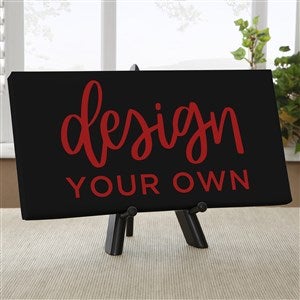 Design Your Own Personalized 5 1/2" x 11" Canvas Print- Black - 14588-B