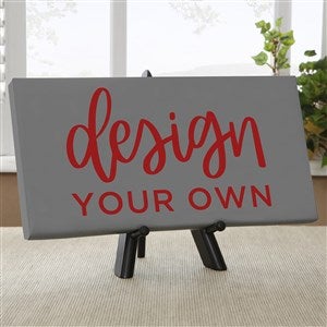 Design Your Own Personalized 5 1/2" x 11" Canvas Print- Grey - 14588-G
