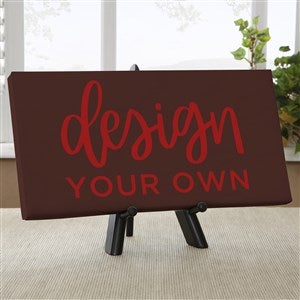 Design Your Own Personalized 5 1/2" x 11" Canvas Print- Brown - 14588-BR
