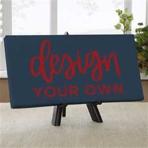 Design Your Own Personalized 5 1/2" x 11" Canvas Print- Navy Blue - 14588-NB