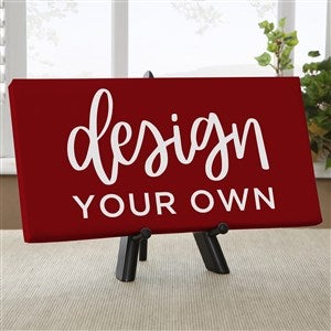 Design Your Own Personalized 5 1/2" x 11" Canvas Print- Burgundy - 14588-R