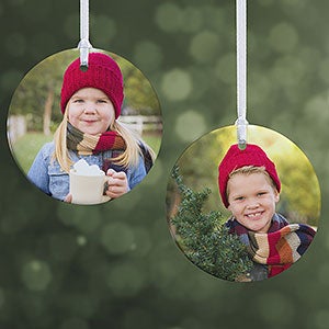 Picture Perfect Personalized Photo Ornament- 2.85 Glossy - 2 Sided - 14590-2
