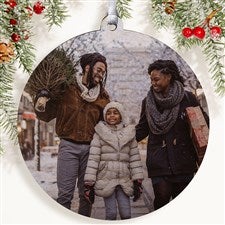 Picture Perfect Personalized Photo Ornament- 3.75 Wood - 1 Sided - 14590-1W