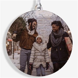 Picture Perfect Personalized Photo Ornament- 3.75 Wood - 1 Sided - 14590-1W