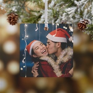 Picture Perfect Personalized Square Photo Ornament- 2.75 Metal - 1 Sided - 14590-1M