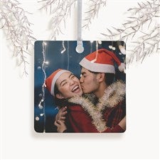 Picture Perfect Personalized Square Photo Ornament- 2.75 Metal - 1 Sided - 14590-1M