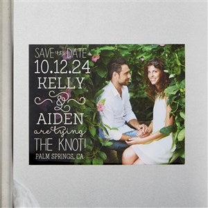 Personalized Wedding Save The Date Magnets - Lucky In Love - 14607-M
