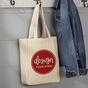 Design Your Own Personalized Small Canvas Tote Bag - 14616-S