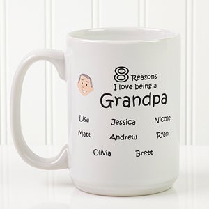 Large Personalized Coffee Mugs for Grandparents - So Many Reasons - 14621-L