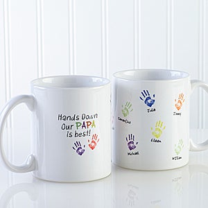 Personalized Coffee Mug - Kids Handprints - 11oz - 14622-W