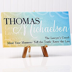 Inspiring Professional Personalized Canvas Print- 5½" x 11" - 14675