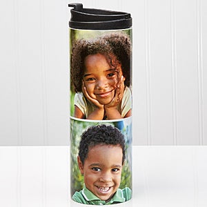 Personalized Photo Collage Travel Tumbler - 2 Photos - 14700-2