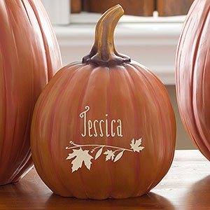 Count Your Blessings Personalized Pumpkins - Small Orange - 14751-S