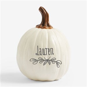 Count Your Blessings Personalized Pumpkins - Small Cream - 14751-SC