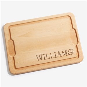 Personalized Maple Cutting Board - Family Name Established - 14787