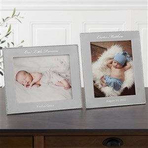 Personalized Wedding Picture Frames - Mariposa String of Pearls