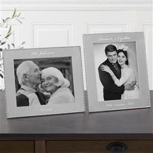 Mariposa® String of Pearls Personalized Anniversary Photo Frame-8x10 - 14789-8x10