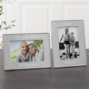 Mariposa® String of Pearls Personalized Anniversary Photo Frame-4x6 - 14789-4x6