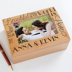 Love Quotes Personalized Photo Box - 14851