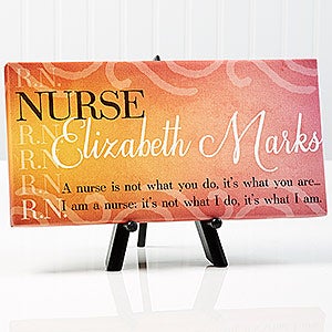 Inspiring Medicine Personalized Canvas Print- 5½" x 11" - 14864