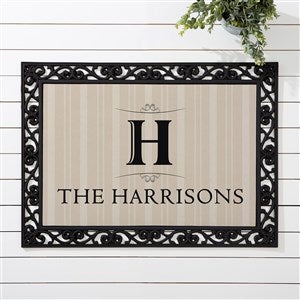 Elegant Monogram Personalized Doormat- 18x27 - 14870