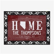 State of Love Personalized Doormat- 20x35 - 14871-M