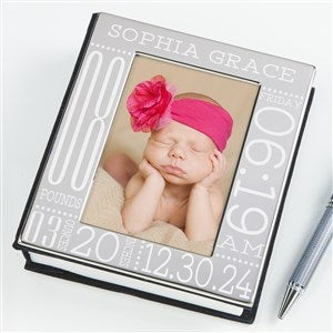 Engraved Silver Photo Frame Album - Personalized Free