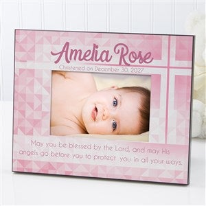 May You Be Blessed Christening Personalized 4x6 Tabletop Frame - Horizontal - 14931