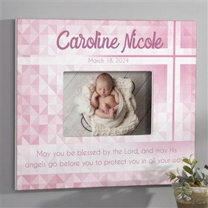 May You Be Blessed Christening Personalized 5x7 Wall Frame - Horizontal - 14931-WH
