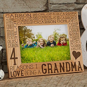 Personalized Wood Photo Frame For Her - Reasons Why - 5x7 - 14945-M