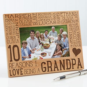 Personalized Wood Picture Frame For Him - Reasons Why - 4x6 - 14946-S