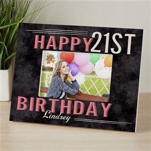 Vintage Birthday Personalized 4x6 Tabletop Frame - Horizontal - 14963