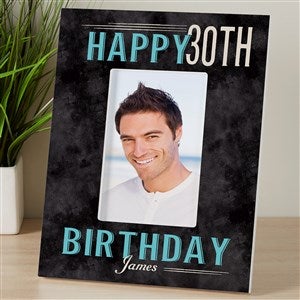 Vintage Birthday Personalized 4x6 Tabletop Frame - Vertical - 14963-TV