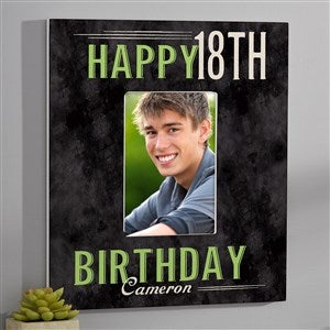 Vintage Birthday Personalized 5x7 Wall Frame - Vertical - 14963-WV