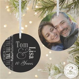 Anniversary Memories Photo Ornament - 14983-2L