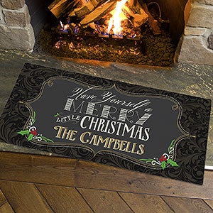 Personalized Doormat - Merry Little Christmas - Oversized - 14987-O