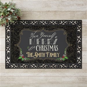 Personalized Holiday Doormat - Merry Little Christmas - 14987-M