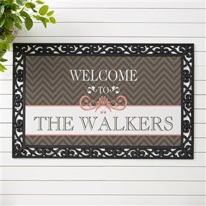 Personalized Chevron Doormat - Classic Chevron - 20x35 - 14991-M