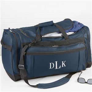 Deluxe Weekender Embroidered Duffel Bag - Navy - 14993-NY