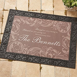 Personalized Doormat 18x27 - Family Blessings  - 14994