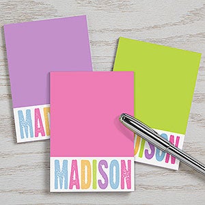 All Mine! Personalized Mini Notepad Set of 3 - 15018