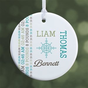 Personalized New Baby Christmas Ornament - Darling Baby - 15082-1
