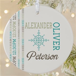 New Baby Personalized Christmas Ornament - 15082-1L