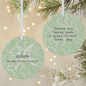 Personalized Christmas Ornament - Name & Name Meaning - 15146-2L