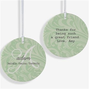 Personalized Christmas Ornament - Name  Name Meaning - 15146-2L