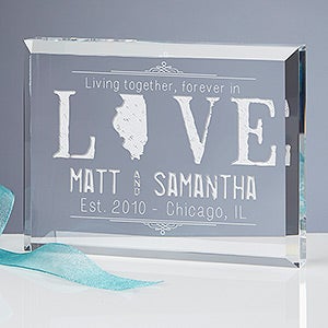 "State" of Love Personalized Keepsake - 15192