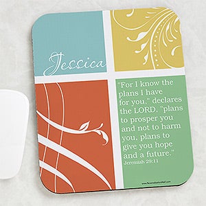 Inspirational Faith Personalized Mouse Pad - 15204