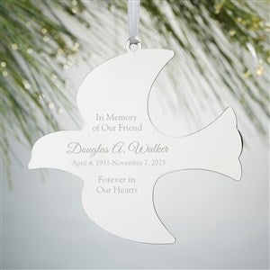 Memorial Dove Engraved Ornament - 15227