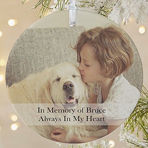 Personalized Memorial Ornament - Pet Photo Memories - 15249-1L