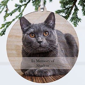 Pet Photo Memorial Photo Ornament - 1 Sided Wood - 15249-1W